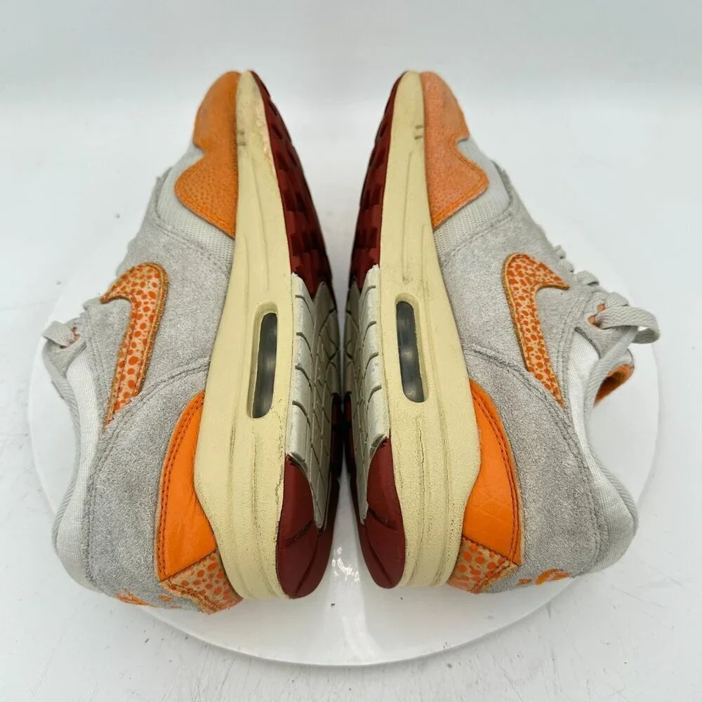 Nike Air Max 1 Master Women Size 9.5 DZ4709-001 Magma Orange Suede Training Shoe
